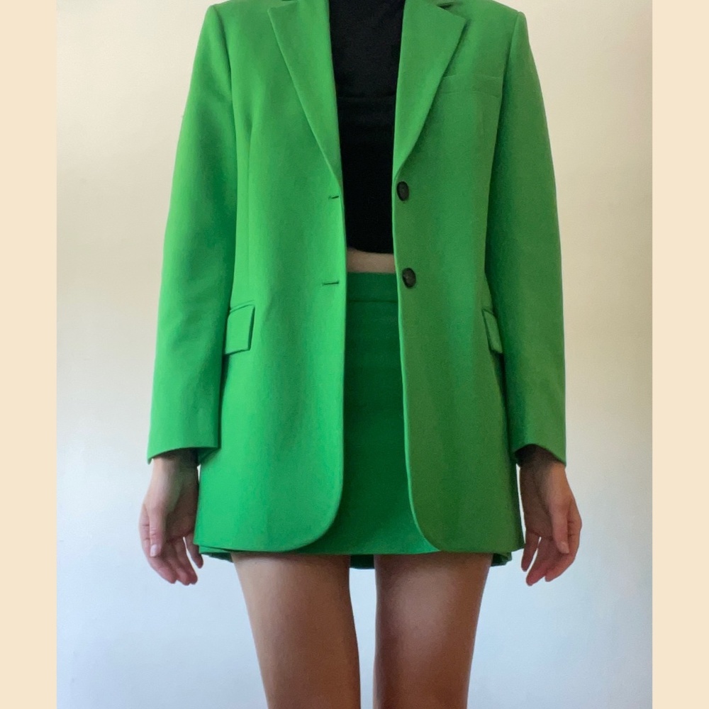ZARA suit / coord in kelly green